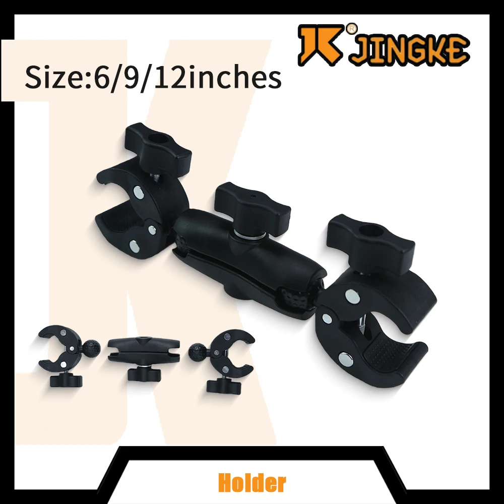 

Camera Double Clip Crab Clamp Handlebar Bracket For GoPro Insta360 X2 X3 Motorcycle Bicycle Extension Arm Accessories