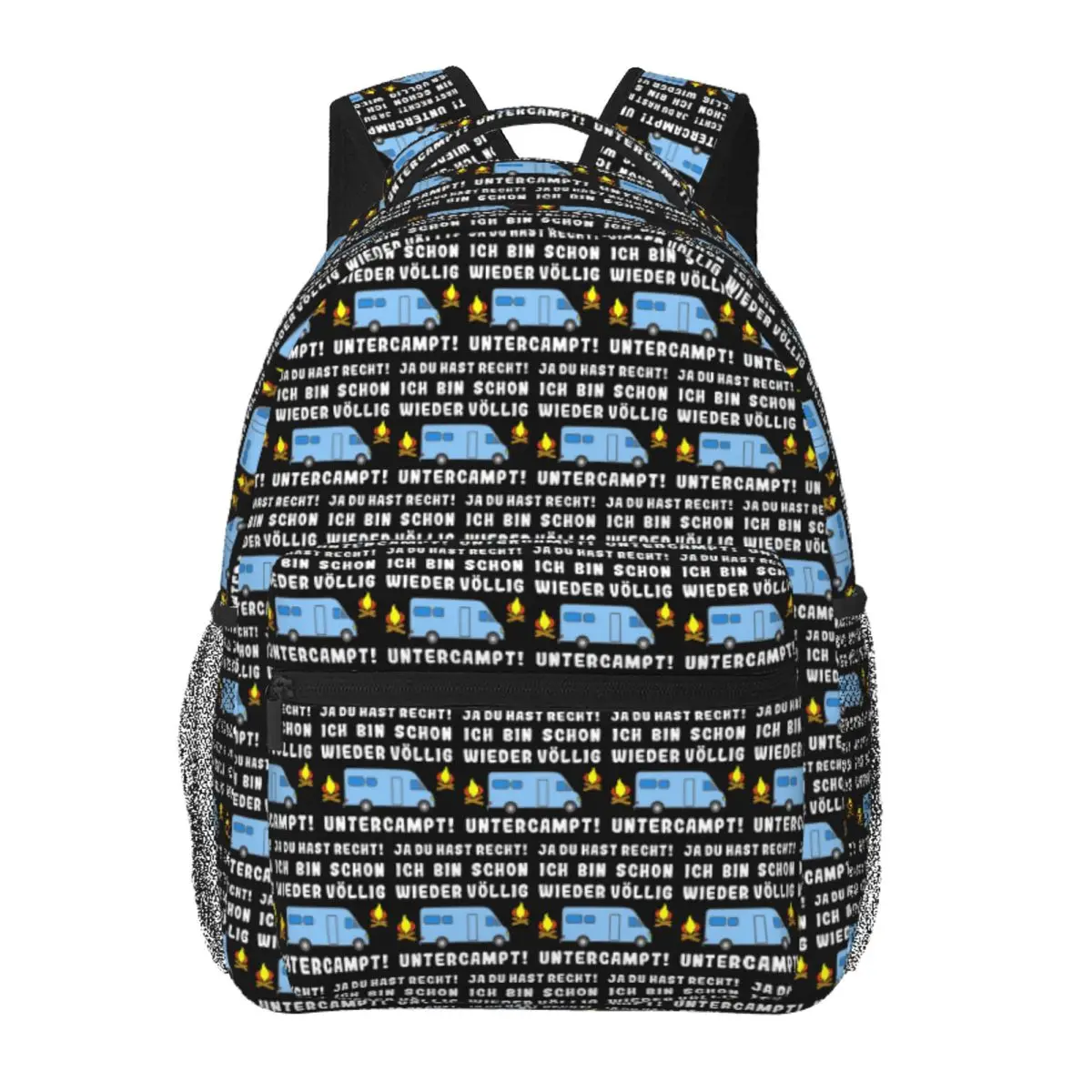 

Totally Under Camped Backpack Student Boys Girls BookBag Children School Bag Computer Shoulder Bags for Men Women