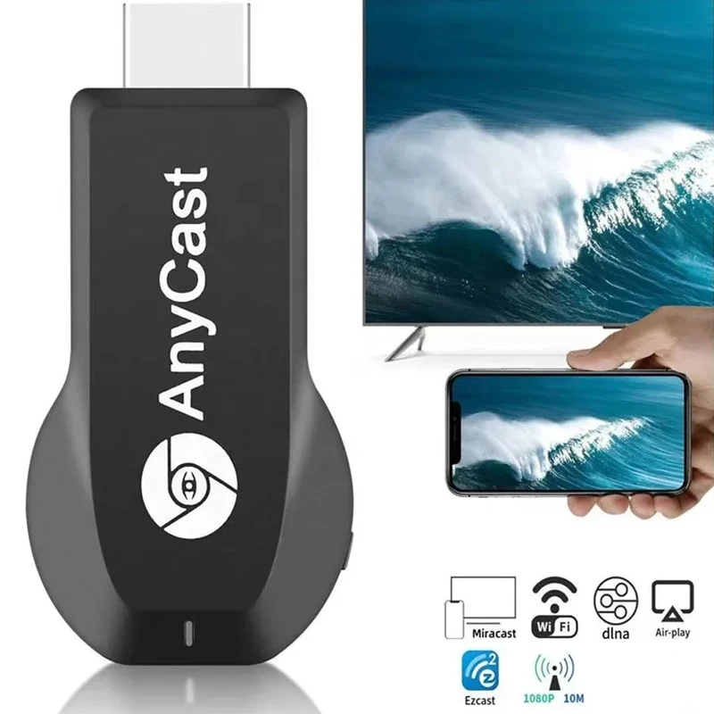 Anycast M2 TV Stick HDMI-متوافق مع Full HD 1080P Miracast DLNA Airplay WiFi عرض استقبال دونغل لنظام التشغيل Windows Andriod iOS S02