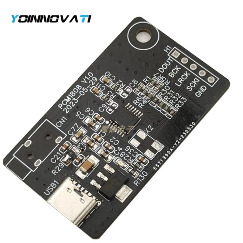1pcs PCM1808PW Stereo Audio Input Module, Analog to I2S Digital Conversion Board