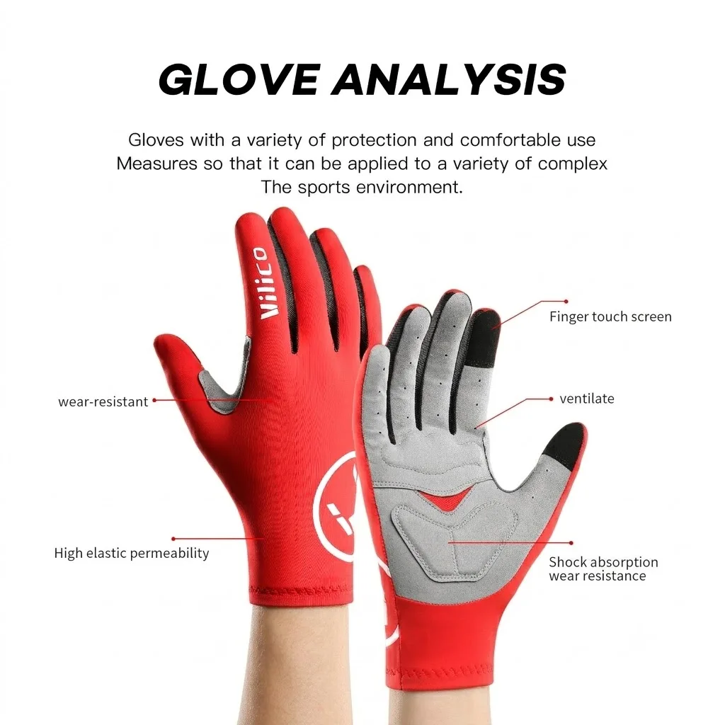 Cycling Half Finger Gloves Men Women Breathable Anti-slip Glove Fitness Sport Training Gloves With Extended Wrist Guard