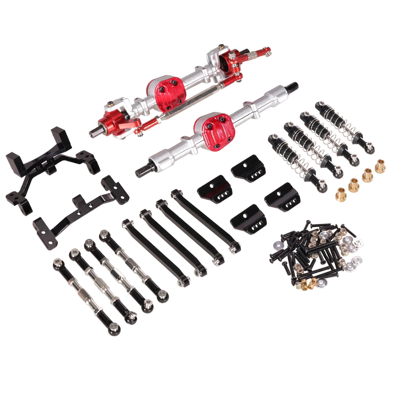 metal upgrade front and rear axle tie rod shock absorber kit for MN 99sV2 98V2 second-generation RC Car  Accessories and Parts