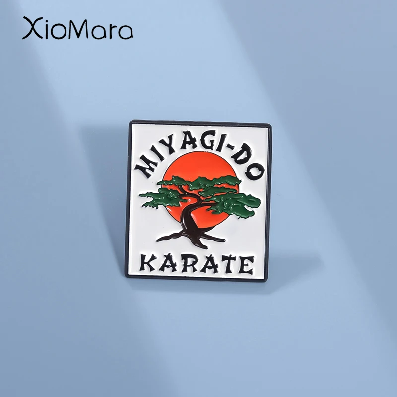 Miyagi-Do Karate Enamel Pins Custom Martial Arts Fan Brooches Lapel Badges Cartoon Jewelry Gift for Kids Friends