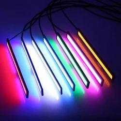 HAOLIDE 17cm COB Światła do jazdy dziennej Wodoodporne 12V Zewnętrzne samochodowe światła LED DRL Światło przeciwmgielne Światło do jazdy dziennej Biały Niebieski Żółty