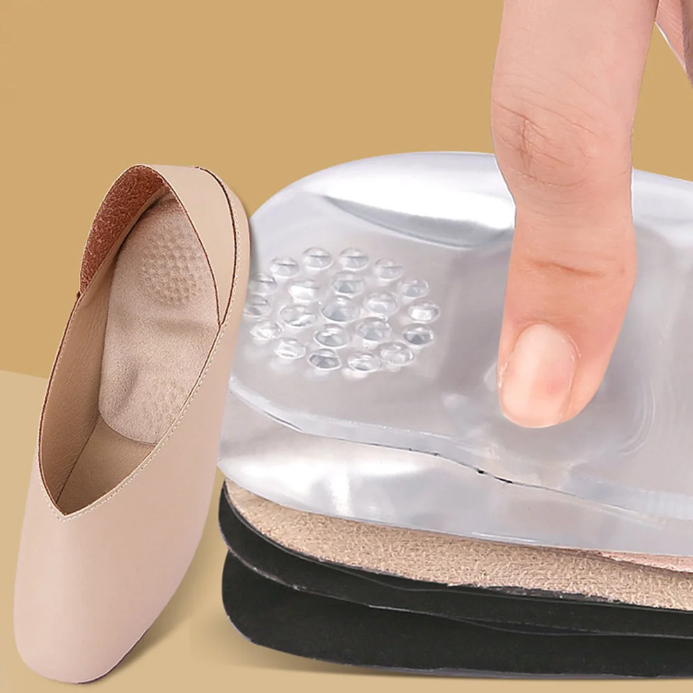 

3Pairs Massage Shoe Insoles Gel Heel Protectors Cushions Back Heel Pads for Women Shoes Blister Prevention Shoe Inserts