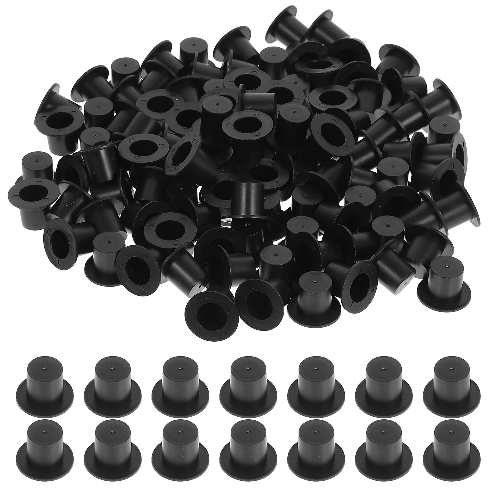 

120pcs Mini Clown Black Small Size Decorative Top Hats Crafts Party Supplies Handmade Accessories Tiny Hats Accessories
