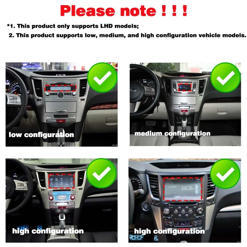 Android 14 Car Radio Multimedia Tesla Style Screen For Subaru Outback Impreza Legacy 2009-2014 Left drive Carplay GPS 4G DSP RDS