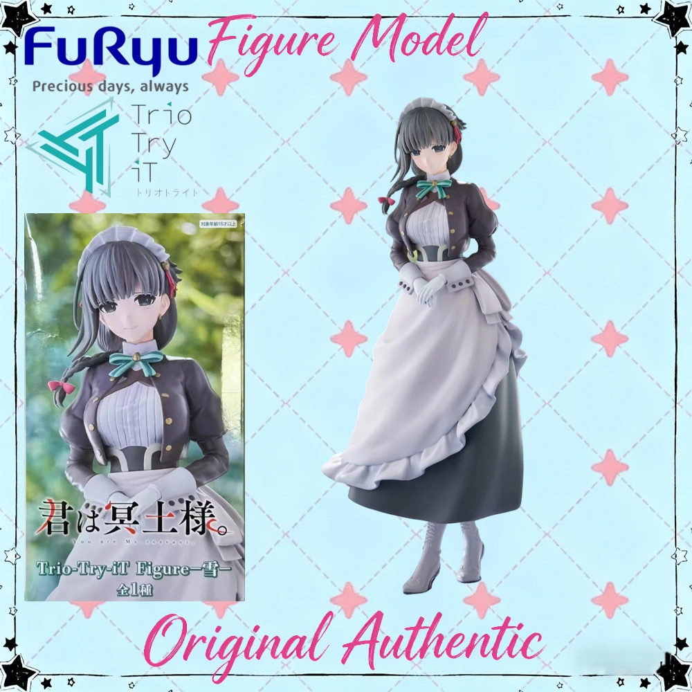 Original Genuine Furyu Trio-Try-It Assassin Maid Morticia Yuki Figure Anime Collectible