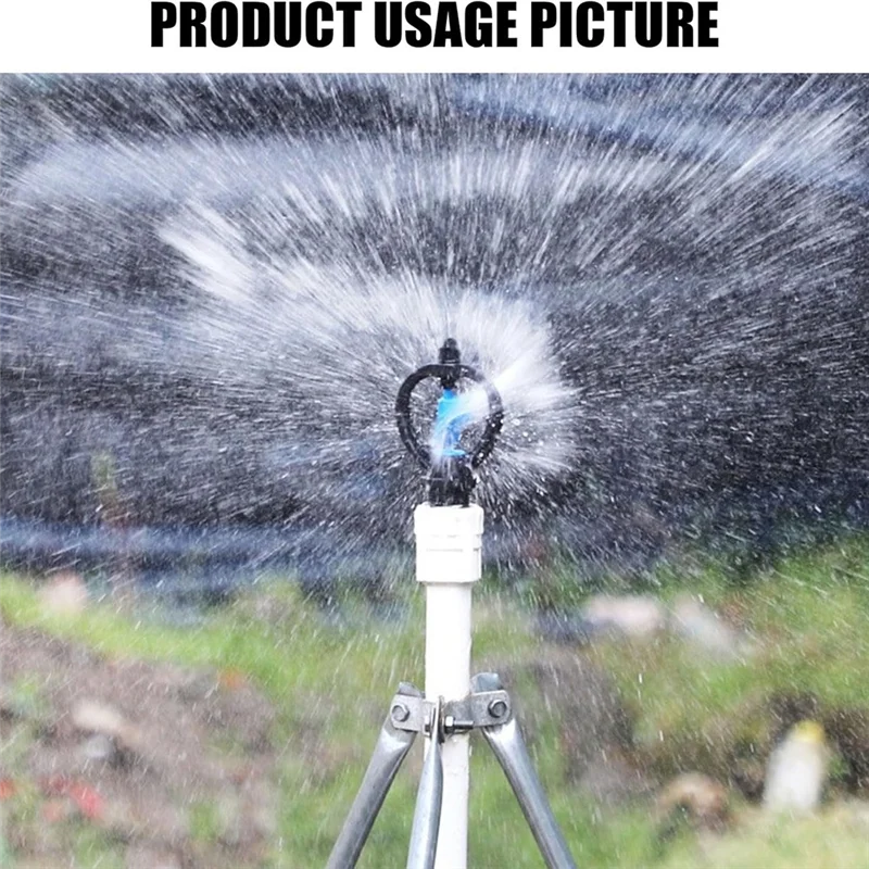 

TKOH-50PCS G1/2 Butterfly Sprinkler Automatic External Wire Impeller Nozzle 360Degree Automatic Rotation Sprinkler Irrigation