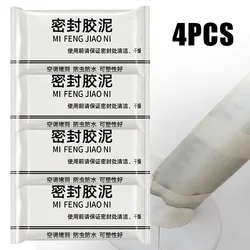 1/4pcs Wall Hole Sealing Cement Clay Sealant Cover Cracks Waterproof Repair Air Conditioning Hole Sewer Sealing Clay