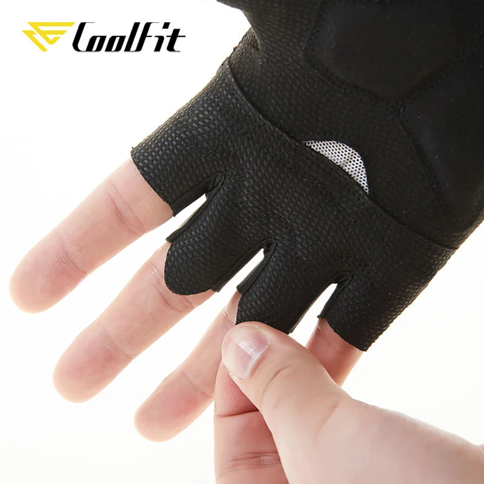 Coolfit Cycling Half-finger Gloves Anti-slip Bicycle Mitten Men\'s Cycling Fingerless Gloves MTB Road Bike Summer Short Gloves