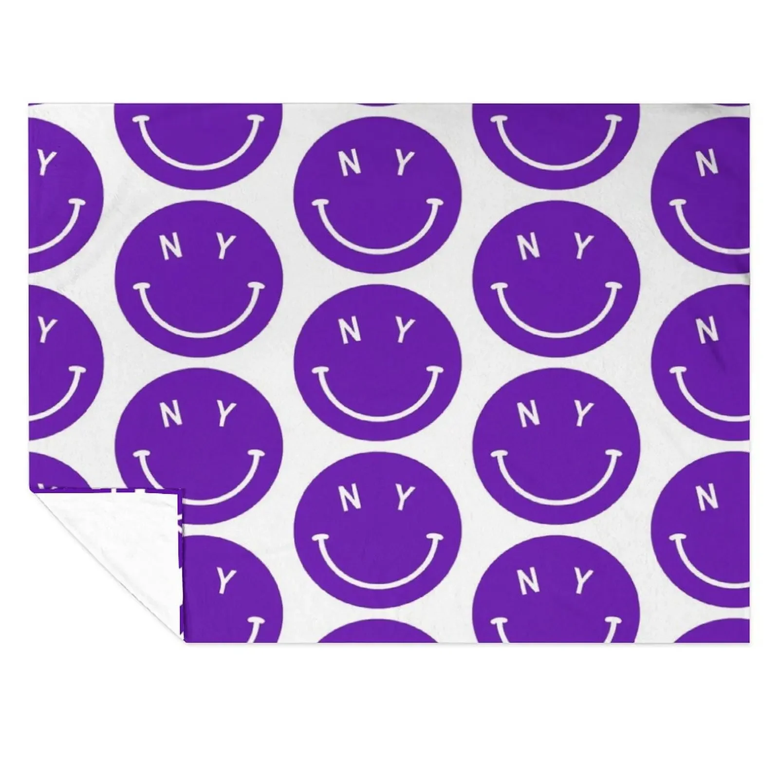 

NYU Happy Throw Blanket Furrys Shaggy Blankets For Sofas Vintage Blankets