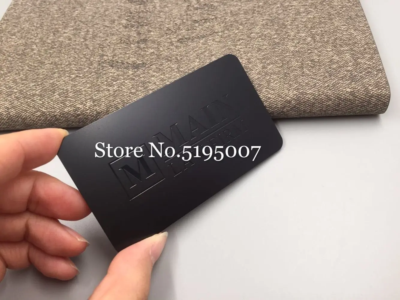 Laser Cut Manufacturer Custom Print Stainless Steel Black Metal Business Card Personalized