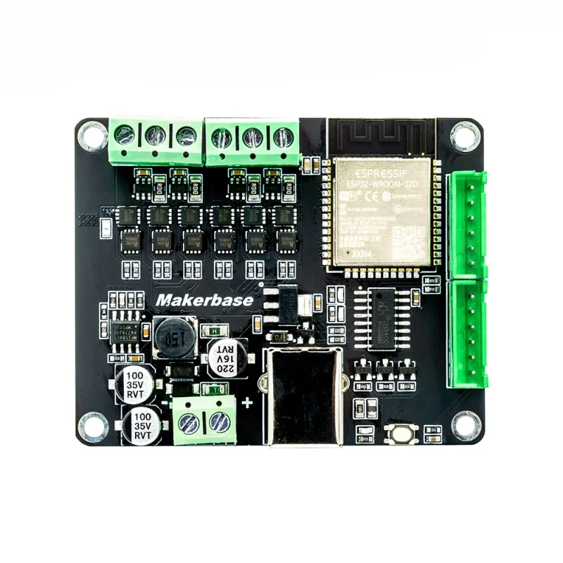 Makerbase ESP32 DUAL SimpleFOC Shield Brushless Servo BLDC Stepper Motor Driver Controller High Power