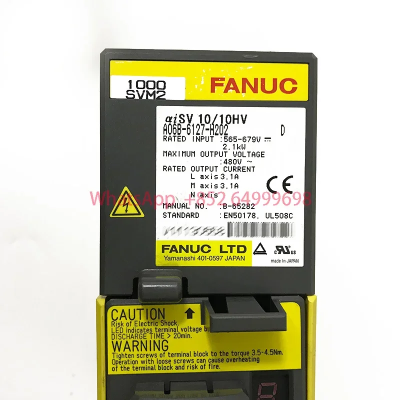 

A06B-6127-H202 Used tested ok Servo Amplifier For CNC System Machine
