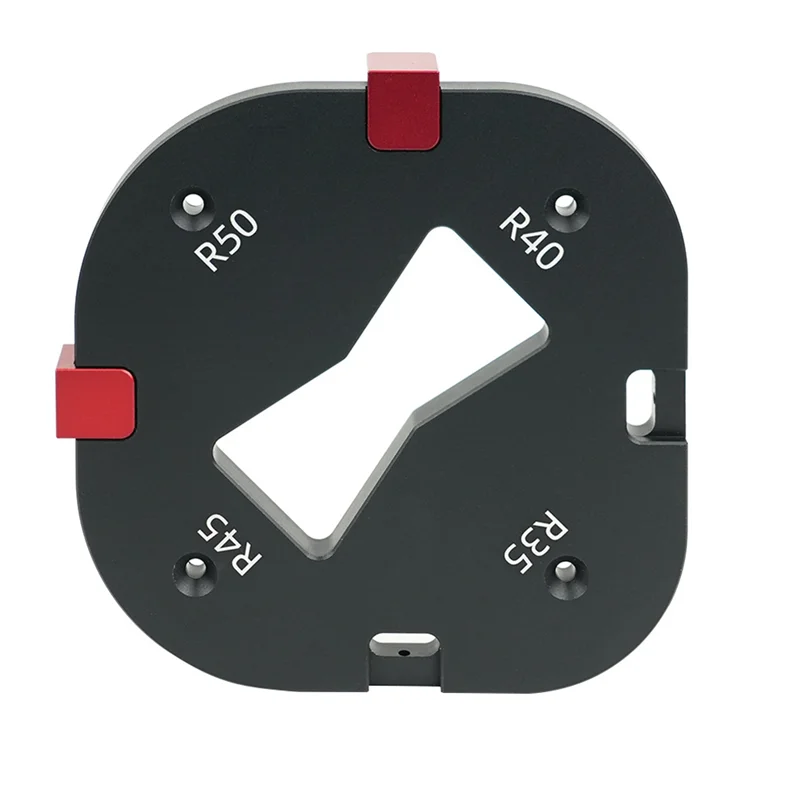 LJL Pocket Radius Jig Router Cutting Fillet Template 4 In 1 R-Angle Arc Chamfering Template Round Corner Quick Cutting Mold