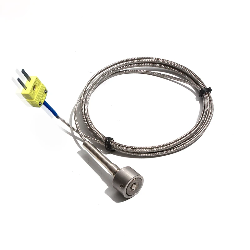 Imagem -04 - Termopar Magnético com Conector Miniatura Sensor de Temperatura de Superfície Portátil Cabo Blindado tipo k 0450 °c Dia 20 mm 16m