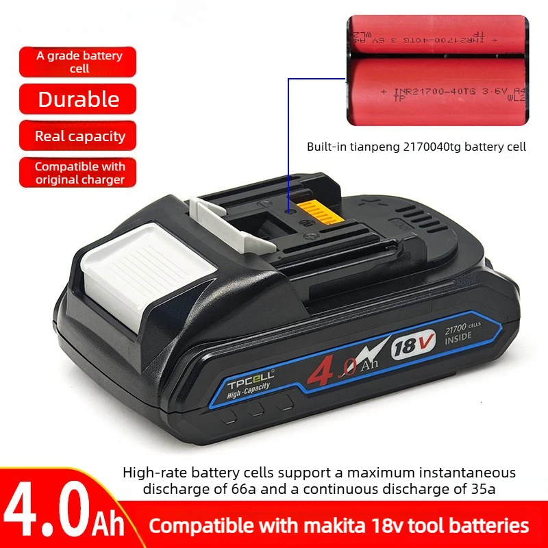 High-Quality BL1840 4.0Ah 5.0Ah Replacement Li-ion Battery for Makita Power Tools Wrenches Electric Drills Large Capacity