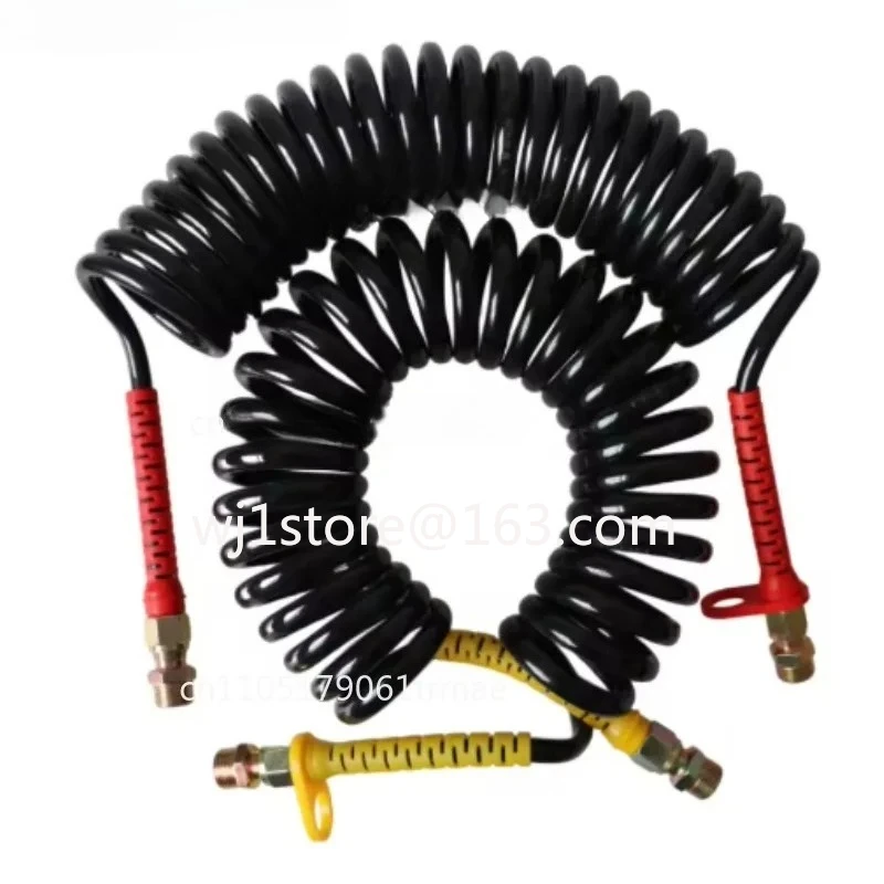 Trailer connection trachea semi-trailer spiral steam pipe spring large truck brake air brake pipe fittings double layer