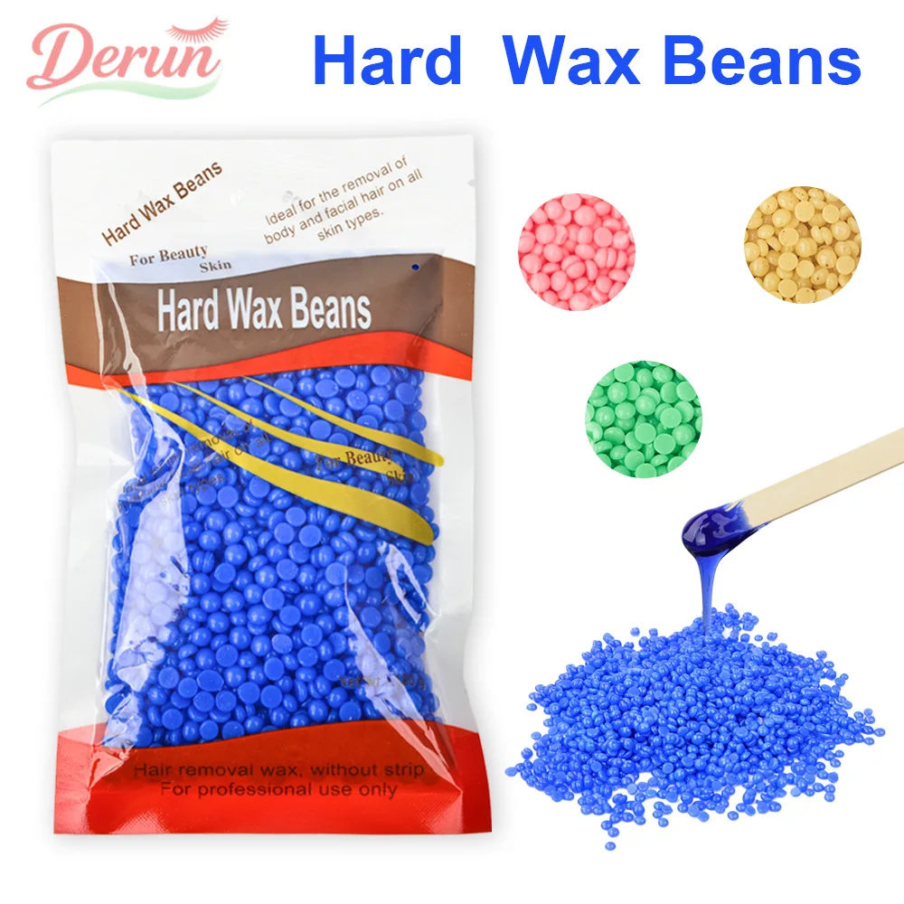 Hard Wax Beans 100g/200g/400g for Wax Heater Painless Depilatory Waxing Body Hair Removal Bean Unisex Hair Removal