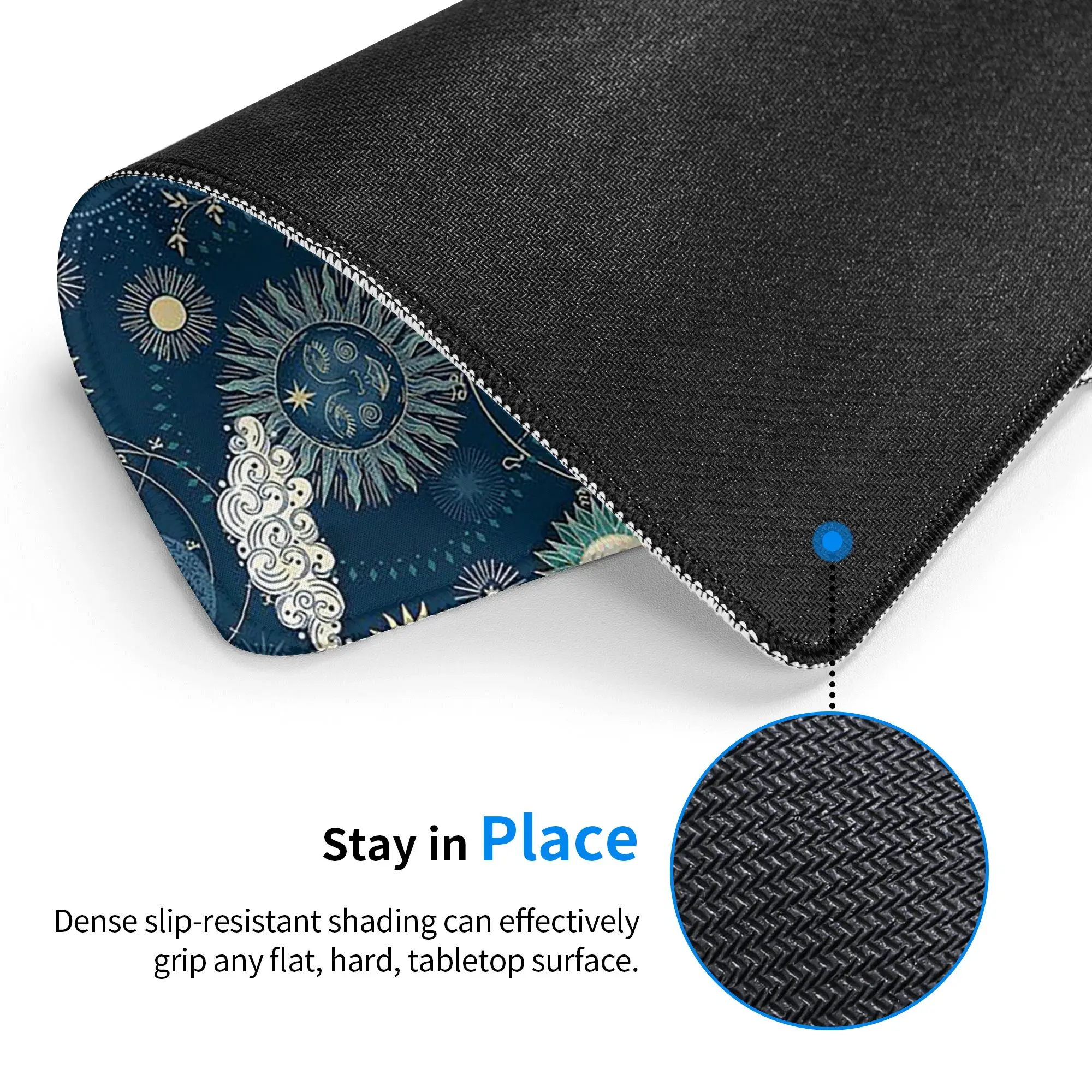 Star Planet Celestial Pattern Mouse Pad Computer Keyboard Mouse Mat Gamer PC Laptop Desk Mat Office Accessories Table Mats