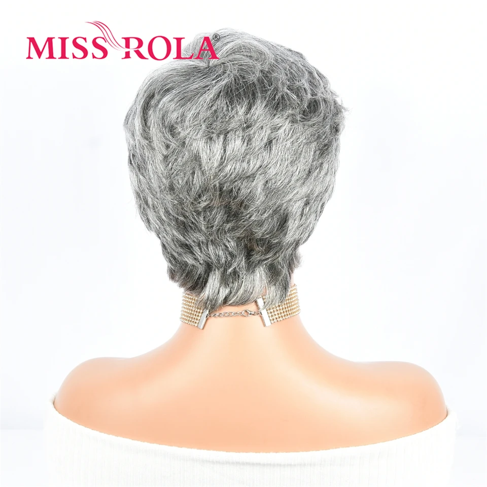 Miss Rola Brazilian Highlights Grey Machine Made Wig