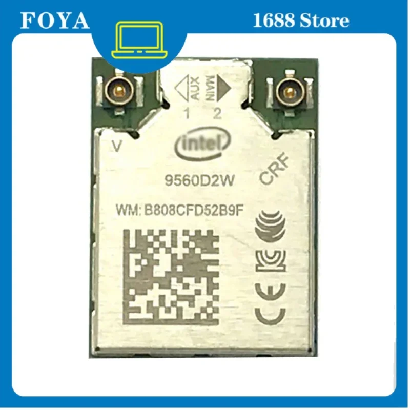 WYORESY Dual Band 1.73Gbps Wireless For Intel AC 9560 9560D2W NGFF Key E Wifi Card 9560AC 802. 11ac Bluetooth 5.0 for Windows 10