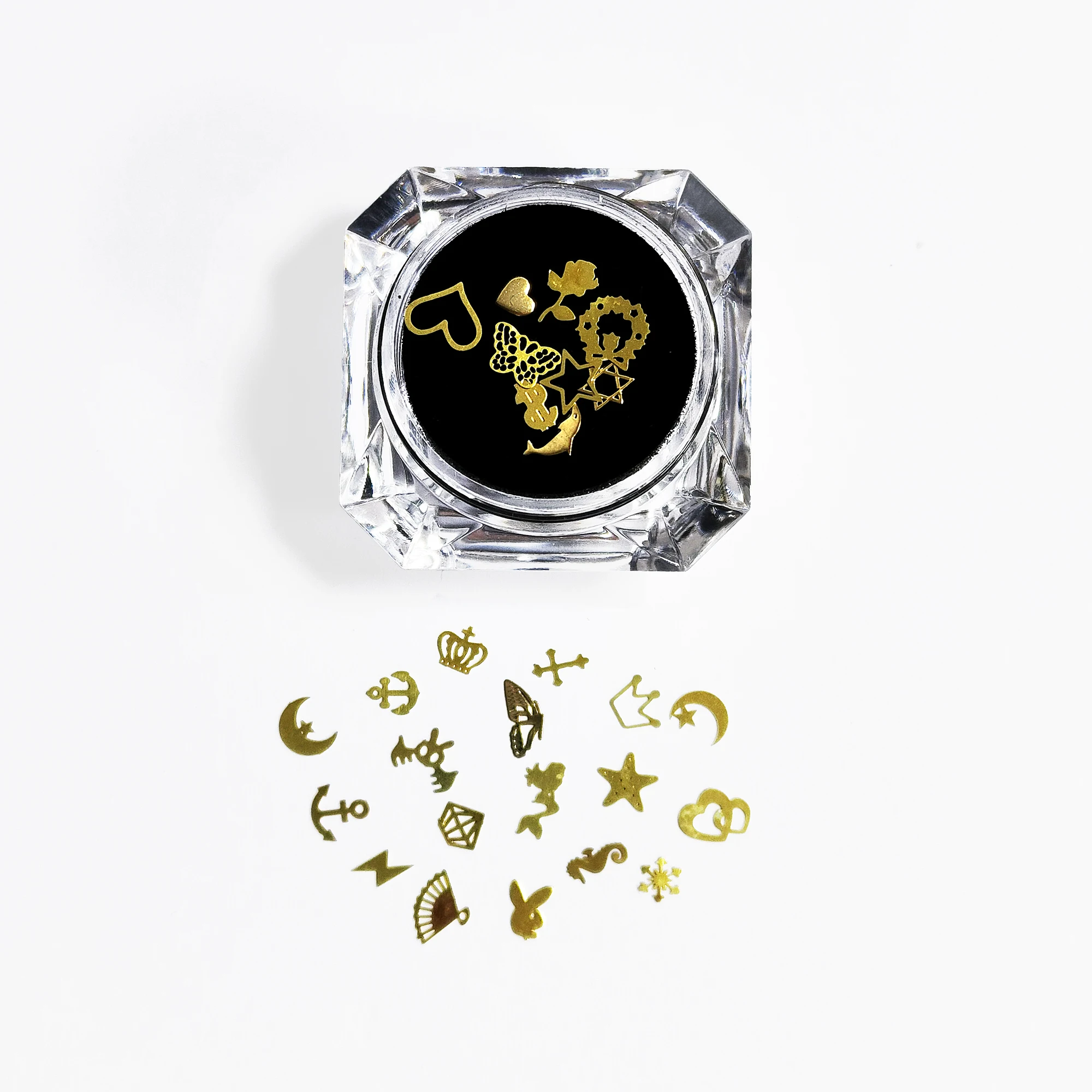 

1 Box DIY Tooth Gem Set for Men Women Lead Free Safe Alloy Dental Gemstones 18K Gold Plated