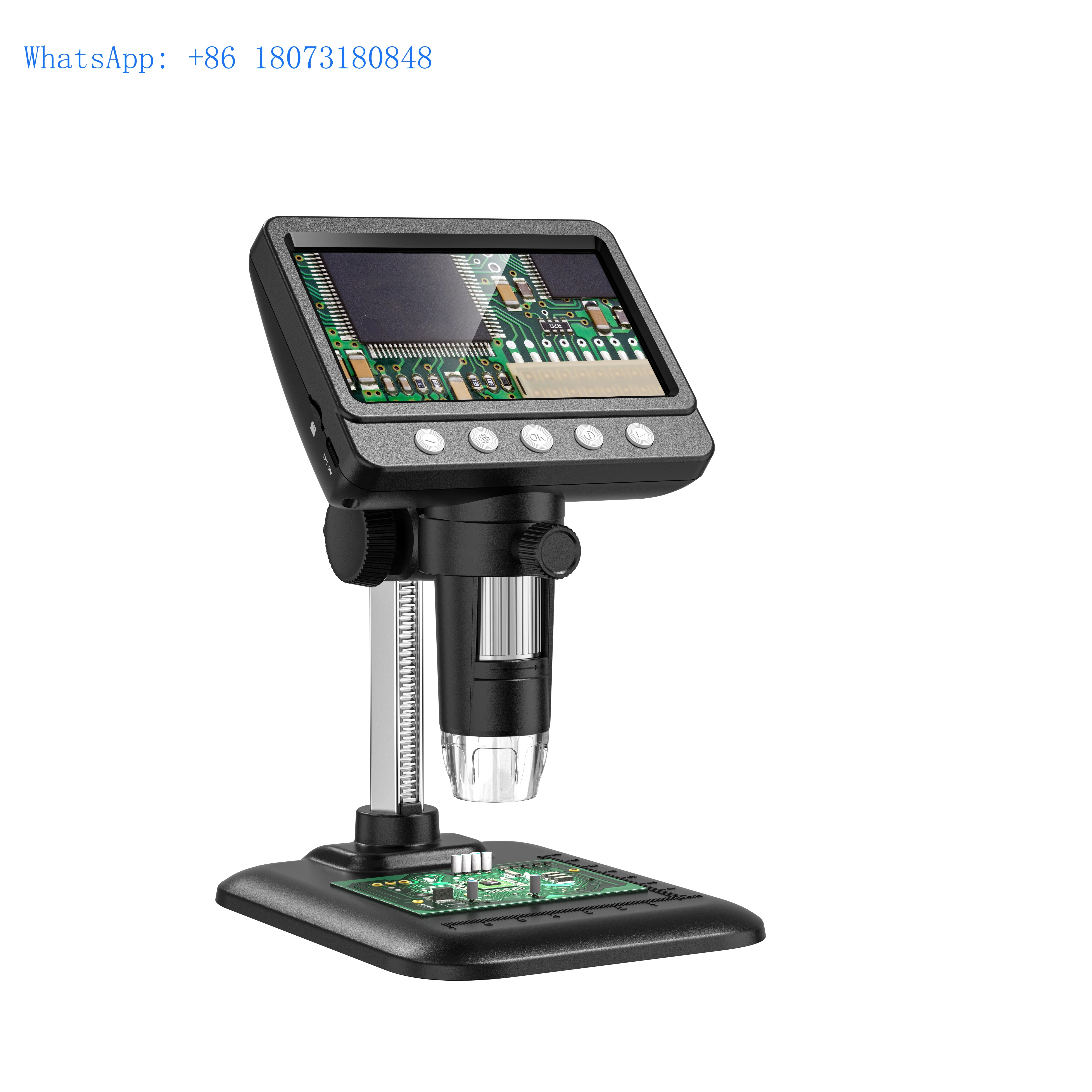 Inskam 369 1000X 1080P Industrial LCD Digital Microscope Camera Handheld Labs Electron Microscope for Pcb Inspection Soldering