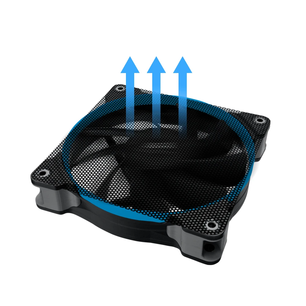 Afbeelding 7: 5Pcs 8Cm 9Cm 12Cm 14Cm Cuttable Zwart Wit Pvc Pc Fan Dust Filter Case Computer mesh Ultra Fijne Stofdicht Cover