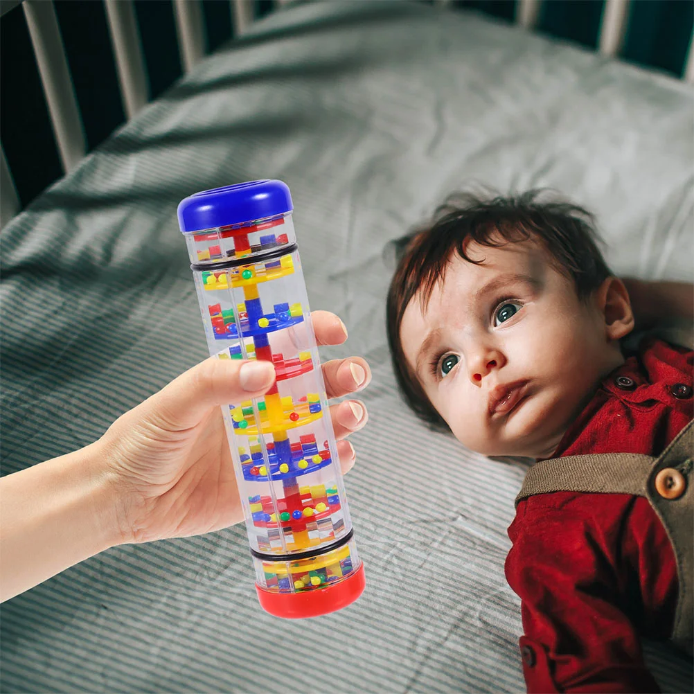 

2 Pcs Percussion Rattle Tube Rain Stick Mini Shaker Kids Toys Sound Infant Baby Instrumental Auditory