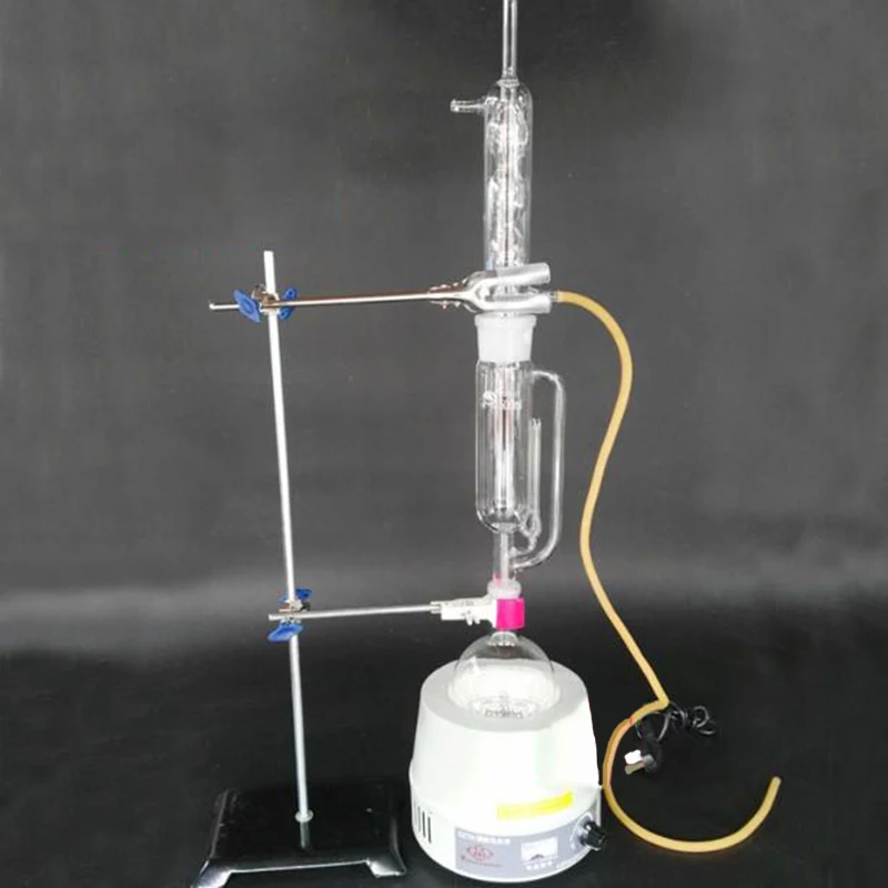 

Лабораторный аппарат Soxhlet с паровой дистилляцией эфирного масла, 500 мл, устройство для извлечения железа, электрический обогреватель