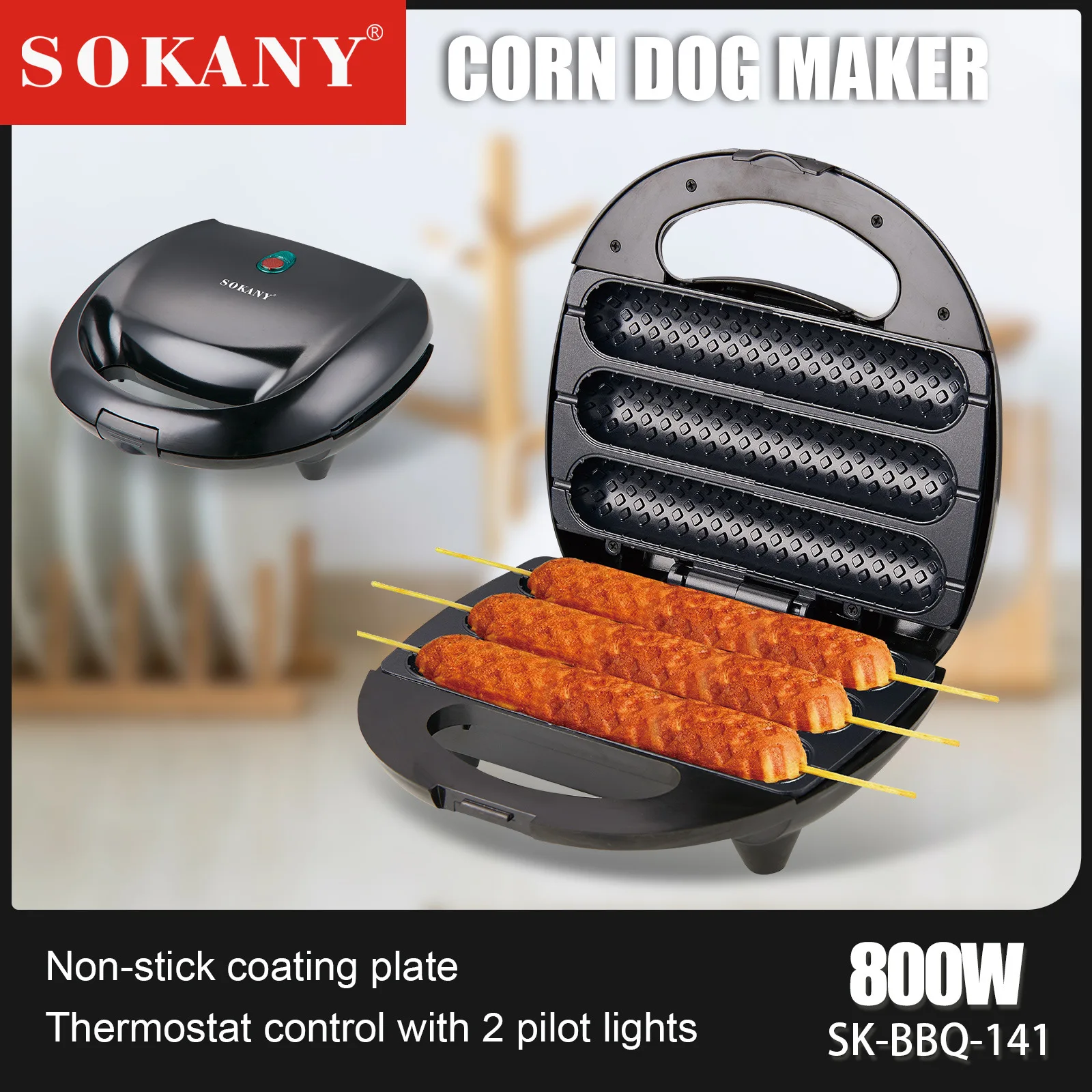 

SOKANY141 Hot Dog Roast Sausage Machine Small Household Multifunctional String