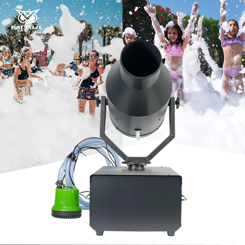2000W Moving Head Cannon Jet Party Foam Machine For Outdoor Kids Bar Pool Children's Playground