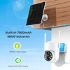 HD 8MP ワイヤレスソーラーカメラ屋外 WiFi PTZ IP カメラ内蔵バッテリービデオ監視カメラ長時間スタンバイ iCsee アプリ 5
