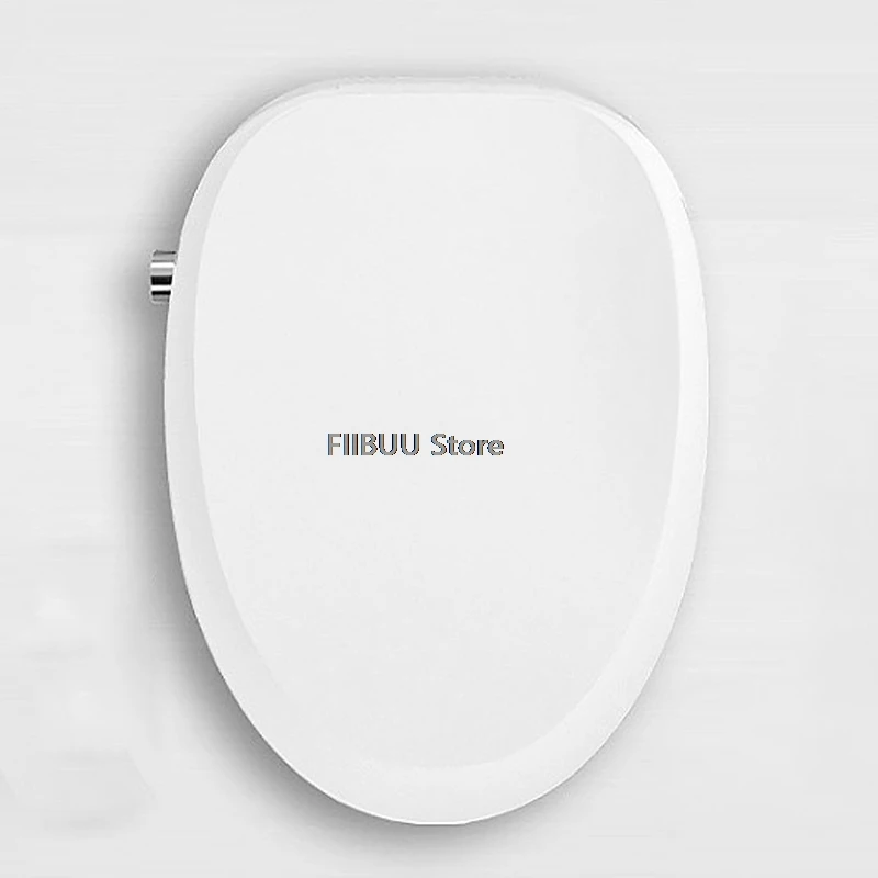 Electric Smart Bidet Toilet Seat with Heated Seat Warm Water Air Dryer Toilet Cover Lid Feminine Wash Night Light Elongated Seat