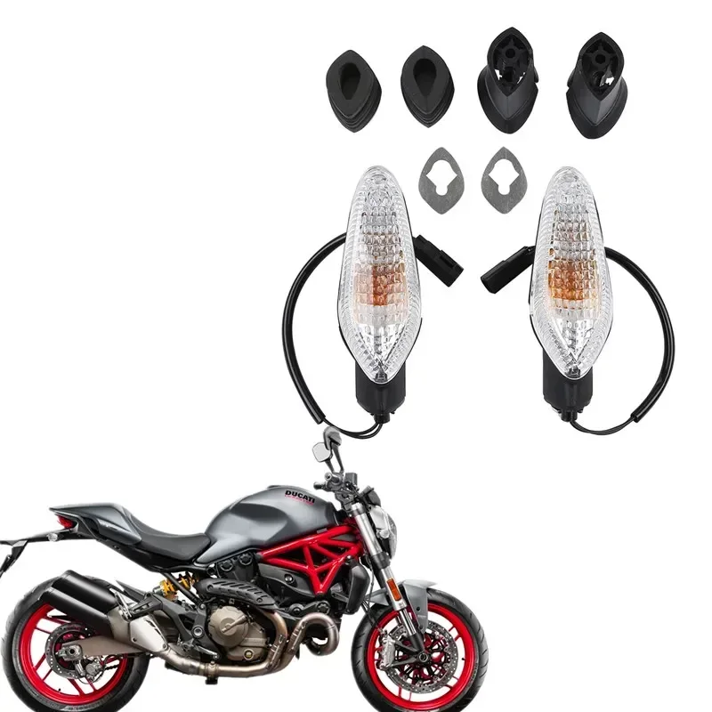 

Для Ducati Monster 1200 821 2016-2020 797 2017-2020659 2018-2020 аксессуар для мотоцикла передний указатель поворота янтарный