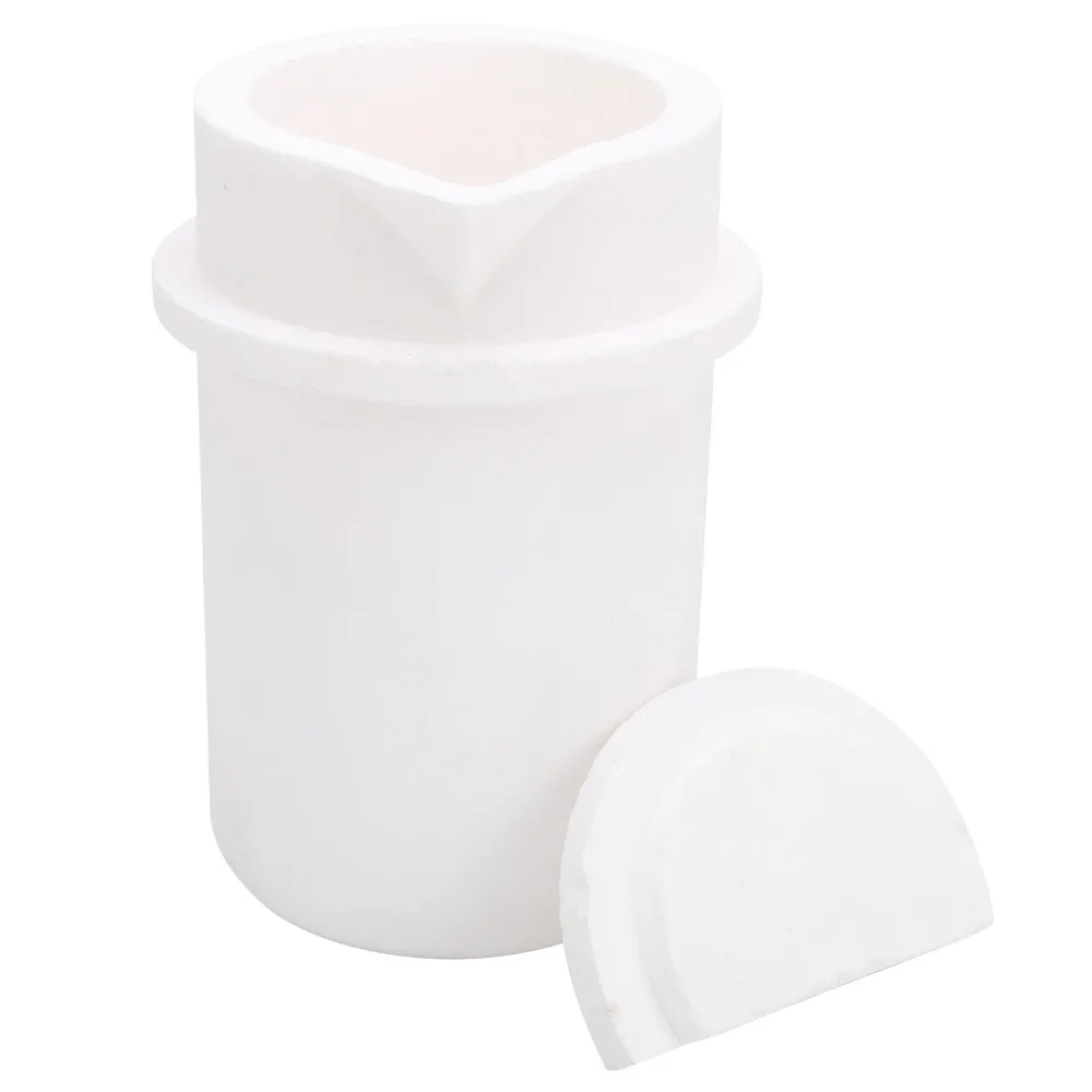 

С крышкой/с крышкой, плавленый кварцевый тигель емкостью 1 кг, высокая чистота, плавильный тигель, чашка, плавильная горелка для печи