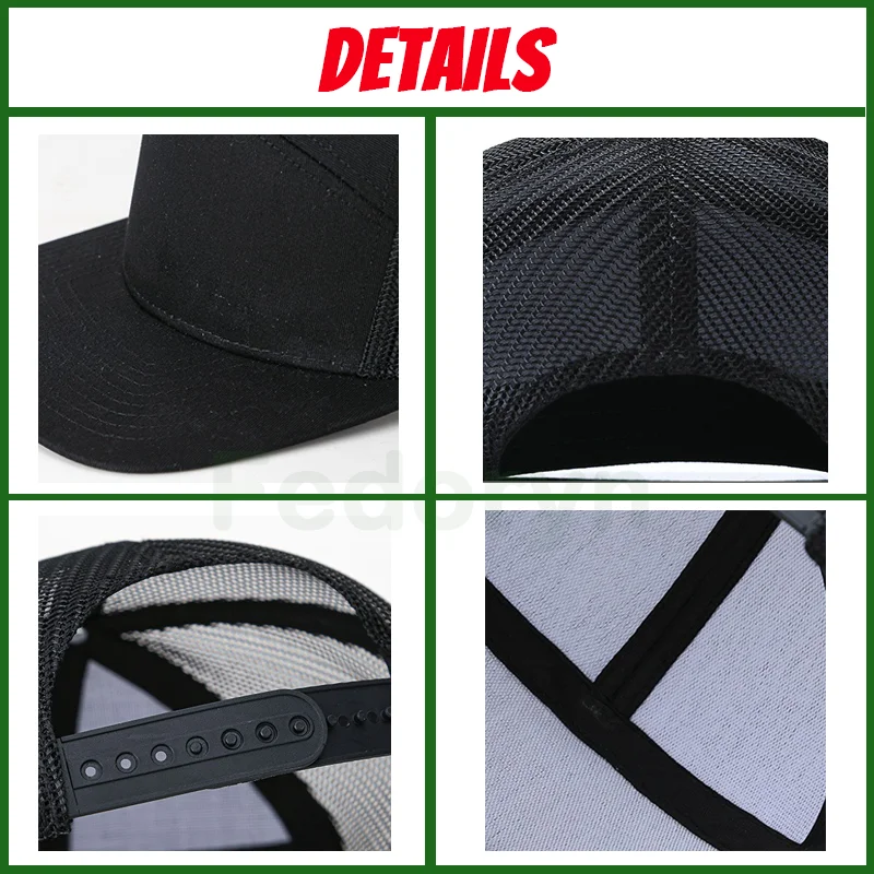 Picture 7: Fedoryn Custom Embroidery Logo Richardson Hat Brand Design Trucker Hat Print Mesh Cap Breathable Baseball Cap Unisex Wholesale