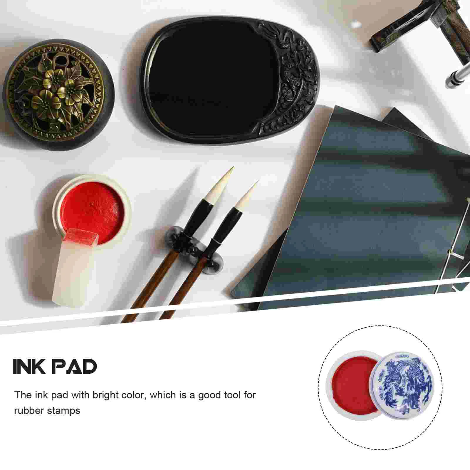 Ink Pad Premium Multi-purpose Chinese Painting for School Inkpad Seal Use Calligraphy Portable