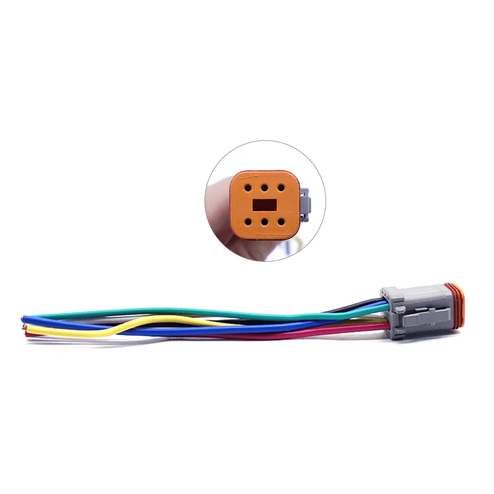 

throttle motor plug 6-wire Connector Excavator Electric Parts for E320A