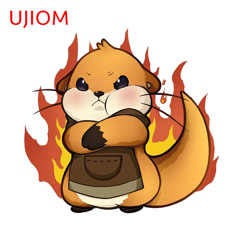 UJIOM Cartoon Otter Rage Bedroom Accessories Living Room Decor Wall Stickers Children's Bedroom Decor Vinyl Wallpaper Decals
