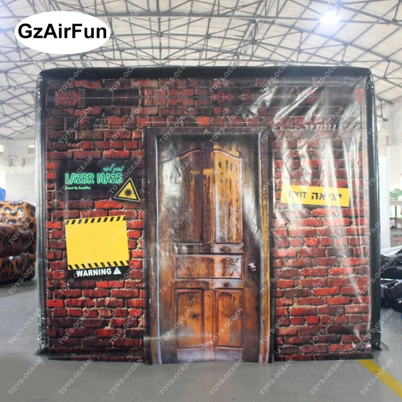 Commercial Inflatable Laser Tent Interactive Play System Game Arena Warp Speed Arena GZAIRFUN X-180 PVC Easy Setup