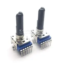 2PCS 142 Type Duplex B10K B20K B50K B100K Power Amplifier Volume Potentiometer Vertical 6Pin D Shaft 23MM