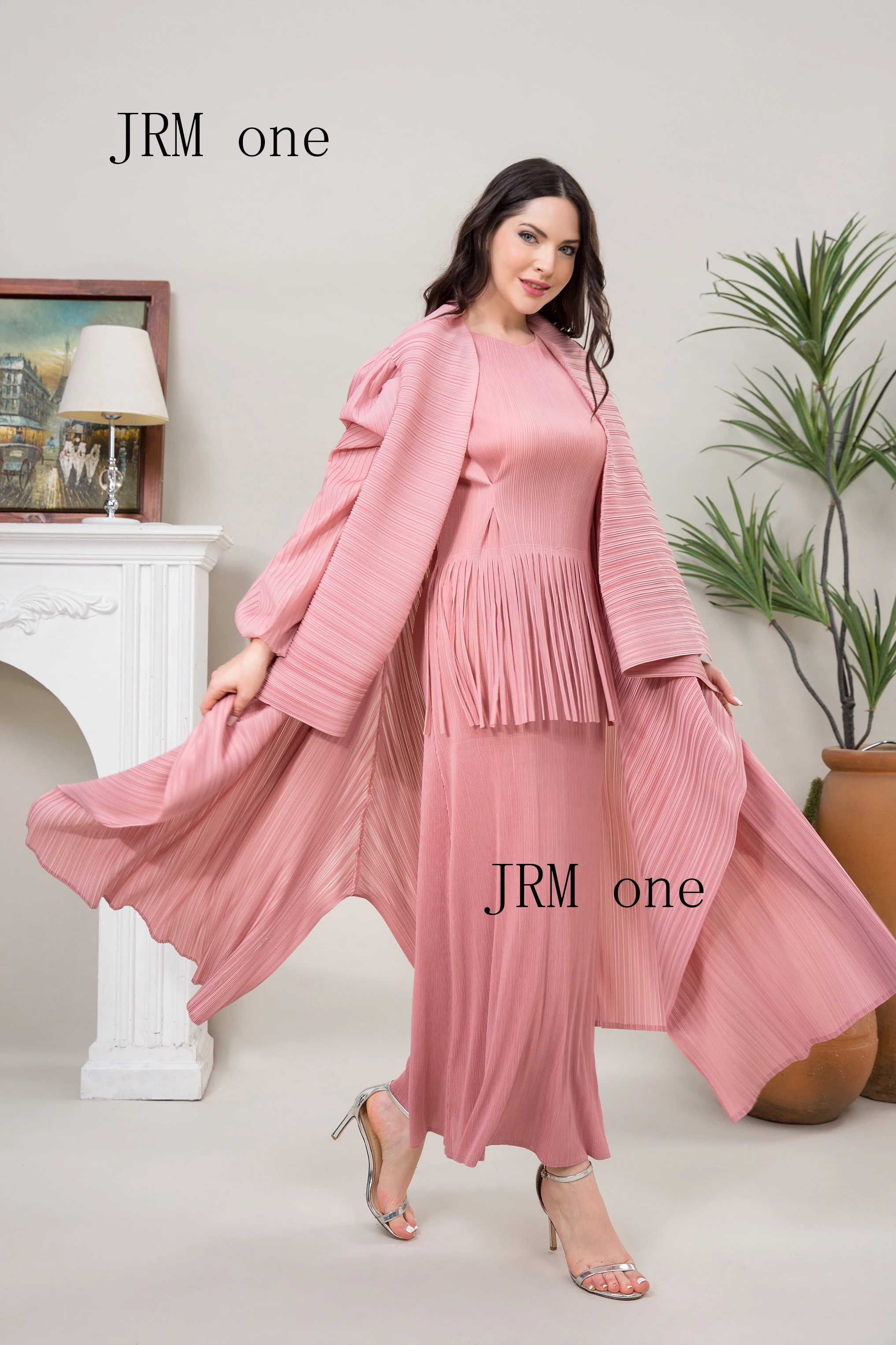 

Two Piece Set for Women, Elegant Traf, Matching Outfit, Festival Long Dresses, Evening Prom Abaya, Plus Size, Party, New, 2022