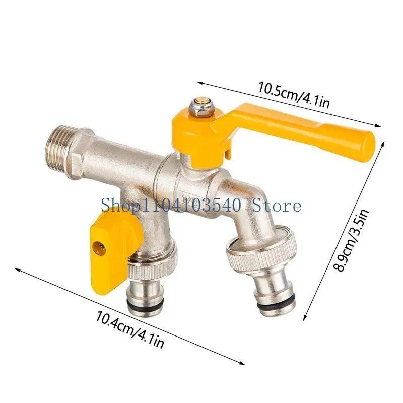 02DC غسالة الحنفية مزدوجة الغرض ممسحة مياه حوض السباحة للحمام حديقة في الهواء الطلق #6