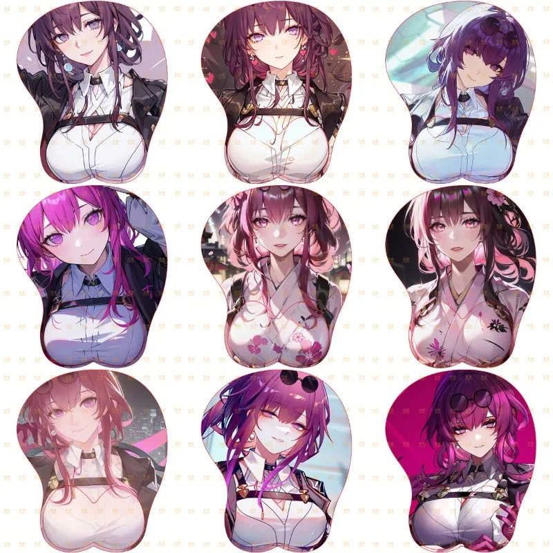 

Kafka 3D Wrist Mouse Pad Anime Cartoon Honkai Star Rail Series Game Peripheral Silicone Home Mechanical Keyboard Table Mat Toy