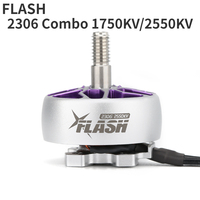 FlyFishRC Flash 2306 Combo 1750KV/2550KV Brushless Motor for RC Drone FPV Racing Multirotor Parts Accessories Hot Sale