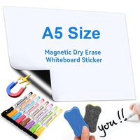 A5 Size Magnetic Whiteboard Dry Erase White Boards Soft Home Office Kitchen Flexible Pad Fridge Stickers Memo Message Board