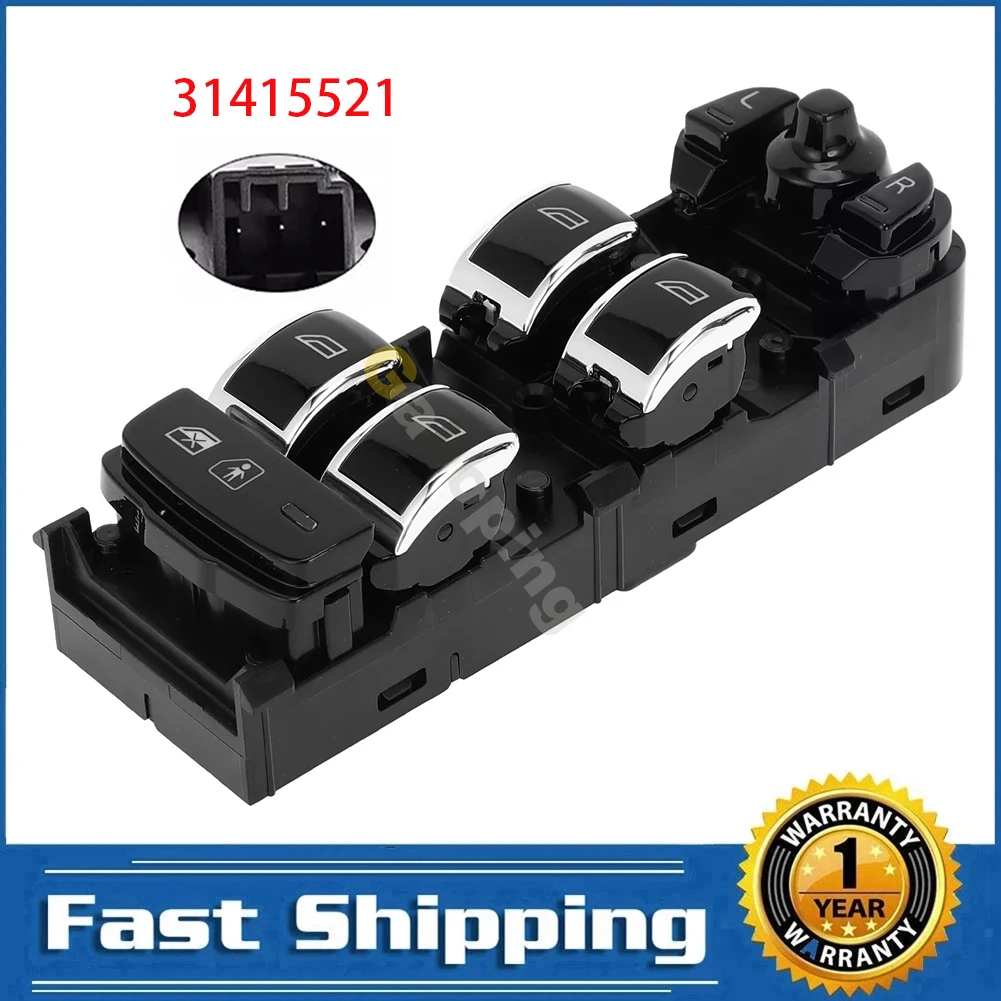 

For Volvo S90 2018 2019 2020 2021 Front Left Electric Power Master Window Switch Control Regulator Button 31415521 Car Parts